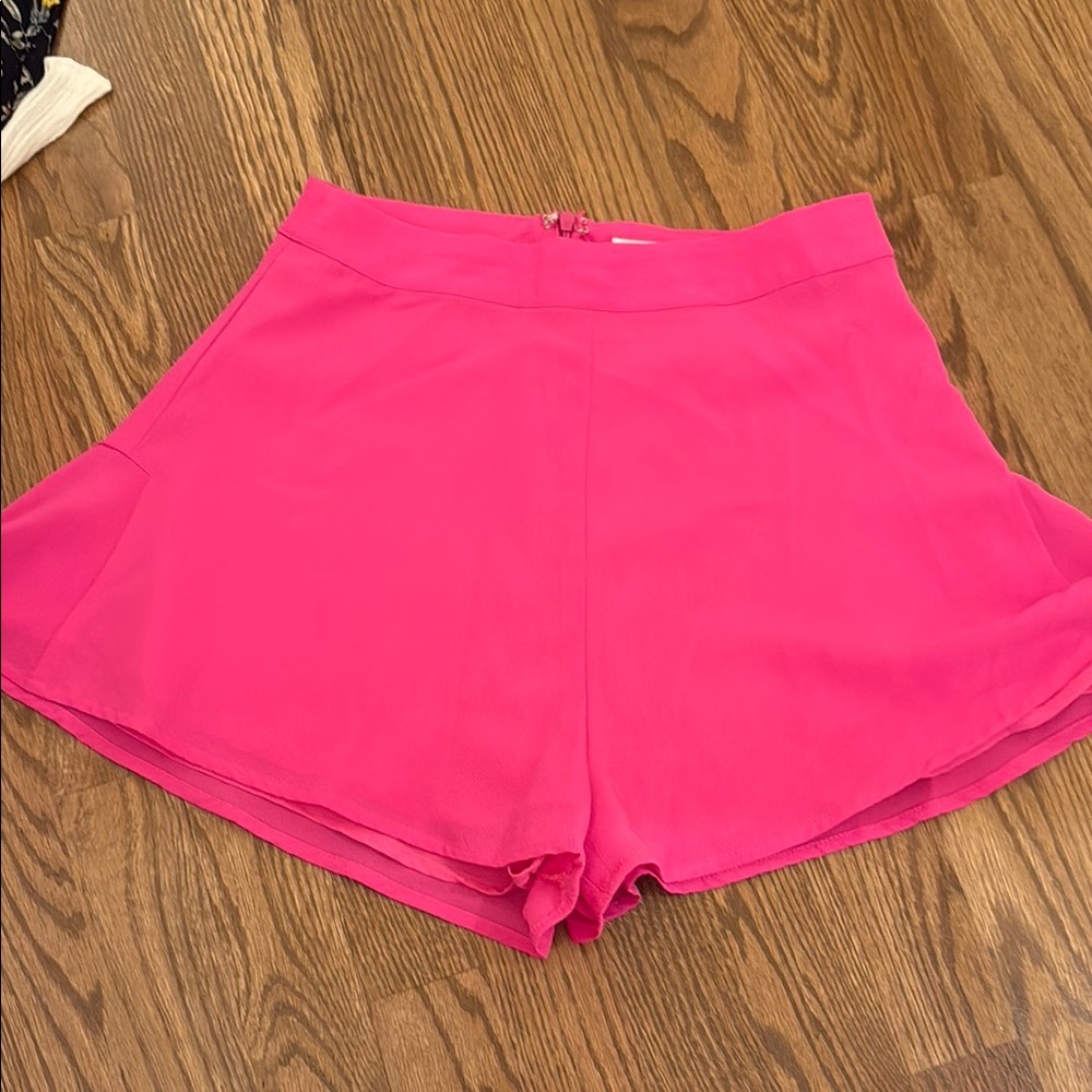 Superdown Hot Pink High Waist Shorts
